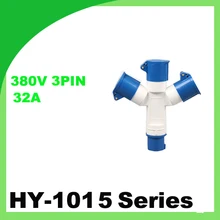 380 V 32A три контактный промышленный штекер и гнездо IP44