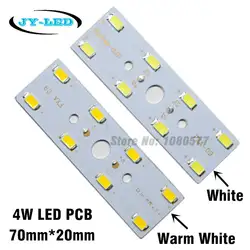 10 шт./лот 4 Вт 5730 pcb smd led Короткий Прямоугольник источник света Алюминий пластина для кристалл лампы Освещение