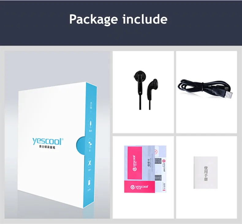 Yescool Невидимый Цифровой диктофон Смарт часы браслет спортивный шагомер MP3