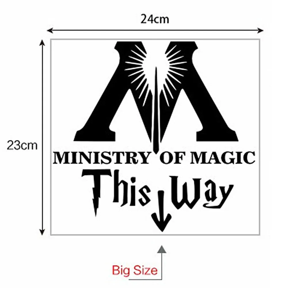 Наклейки на стену унитаза из ПВХ Министерства магии|ministry of magic|stickers home decortoilet sticker |