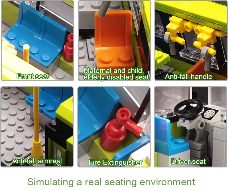 418 шт городской автобусной станции строительные блоки наборы Обучающие кирпичи экшн детские игрушечные фигурки