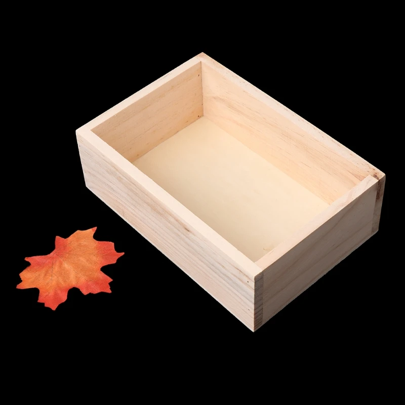 Wooden Succulent Plants Potted Flowers Holder Desktop Organizer Case Storage Box