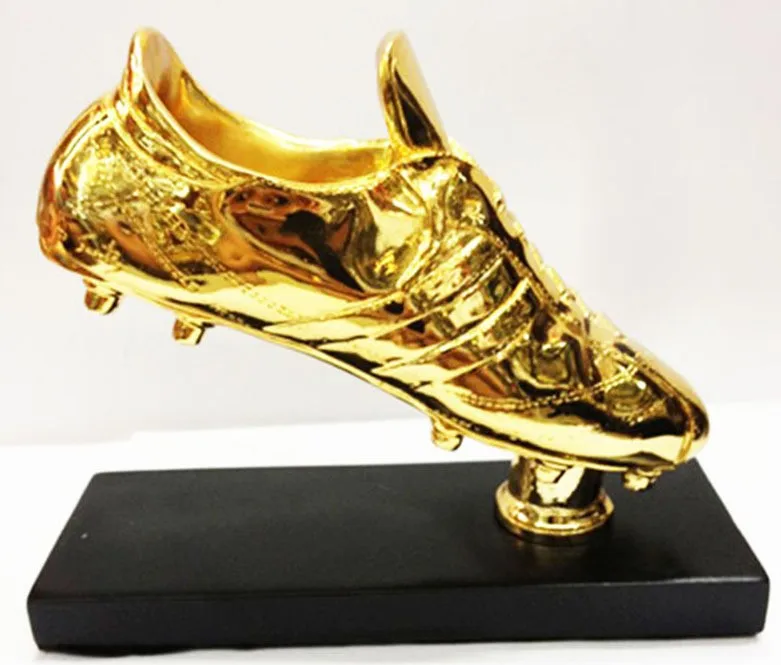 gold football shoes