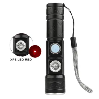 

Rechargeable 6000 Lumens XPE Led Flashlight 395NM ultraviolet Fake Currency