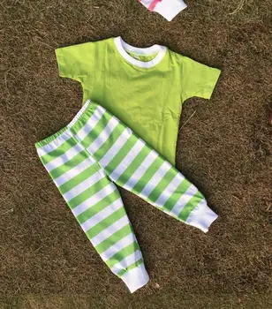

cheap cotton baby cloth wholesale Stripe childrens baby set design pajamas for couple easter pajamas