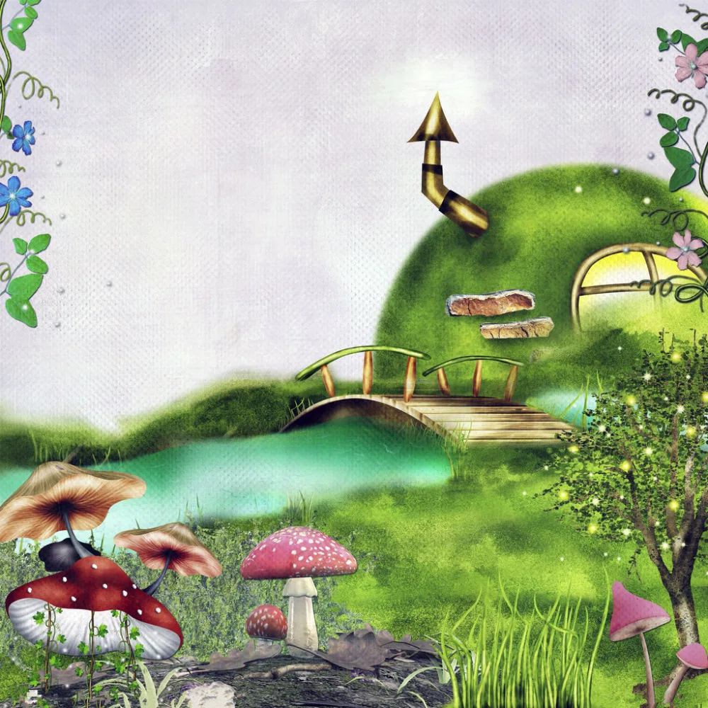 

SHANNY Vinyl Custom Photography Backdrops Prop Digital Printed Fairy tale theme Photo Studio Background NTHU-417
