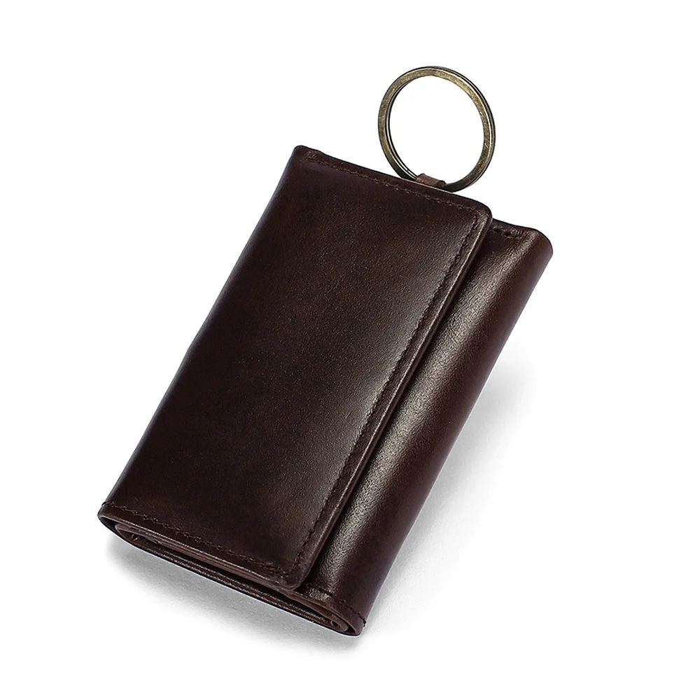 

2019 Key Wallets Genuine Leather Car Bag Men & Women Key Case Housekeeper Keys Holders Men wallet Card Holder Keys Organizer