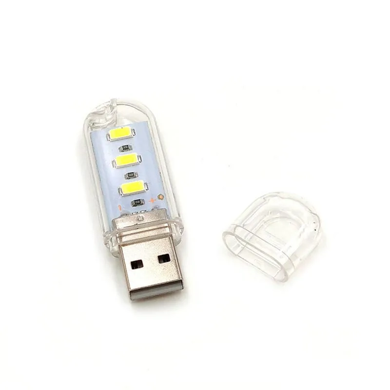 Wasafire 5 шт./лот Usb светодиодный фонарик портативный фонарь лампа белый свет для