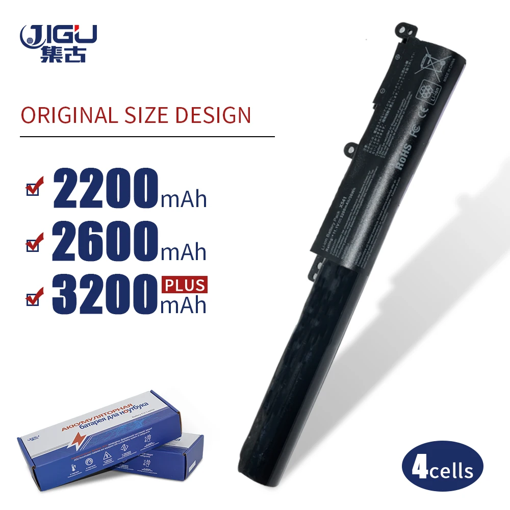 JIGU 3cells A31N1601 A31LP4Q Аккумулятор для ноутбука ASUS VivoBook Max X541NA X541UJ X541UA X541UV|Аккумуляторы