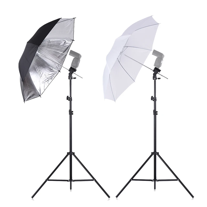  SH Flash ShoeMount Swivel Soft Umbrella Kit for photography with Light Stand and Holder Type B