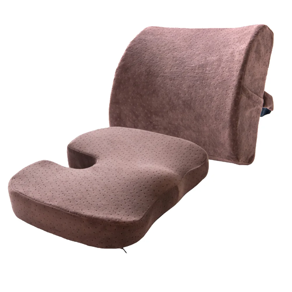 2 шт. экологичный материал гель Infused Memory Foam офис Домашний стул комфорт рельеф подушка на заднее сиденье