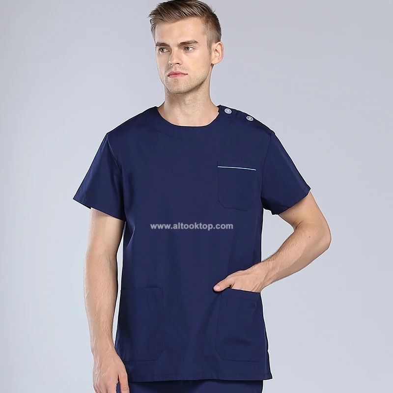 Men scrub set medical clothing hospital uniformes dentist surgical suit nurse uniform medical