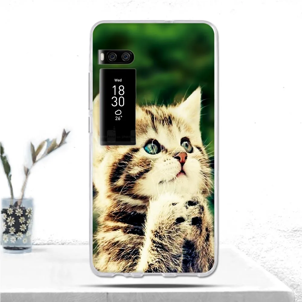 Роскошный чехол для Meizu Pro 7 PRO7 мягкий силиконовый телефона с рисунком в виде