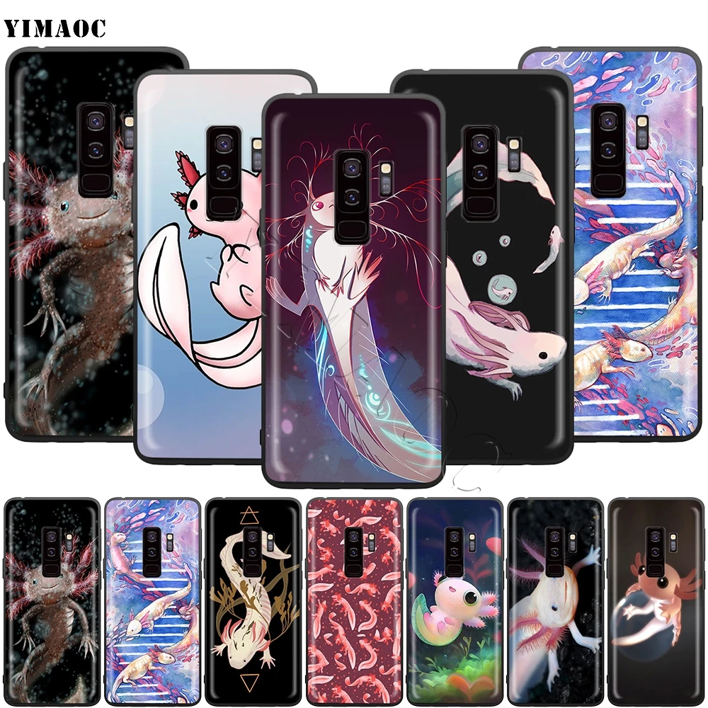 

YIMAOC Cute Animal Axolotl Soft Silicone Case for Samsung Galaxy S6 S7 Edge S8 S9 Plus A3 A5 A6 Note 8 9