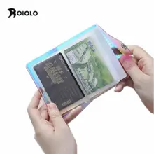 Laser PVC Women Credit Card Bag Waterproof Cactus ID Card Holder Case Keeper Transparent Business Passport Card Wallet plastic pvc clear pouch name id credit card holder case organizer keeper pocket