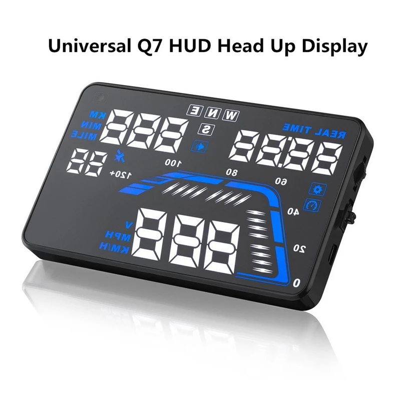 Universal Q7 5.5" Car HUD Head Up Display Car Overspeed Warning ...