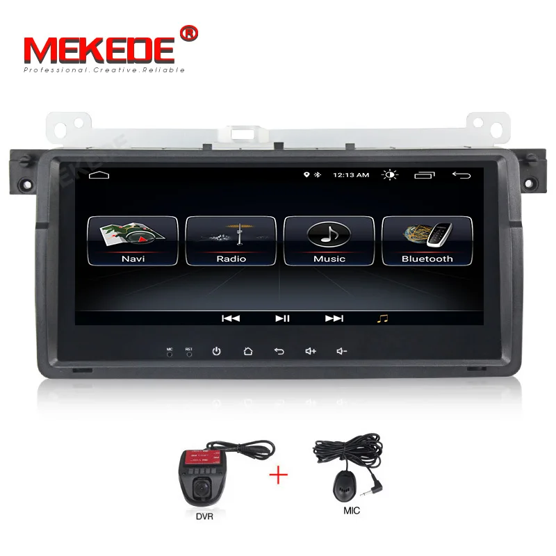 MEKEDE Автомобильный мультимедийный плеер 1 Din Android 8,1 для BMW E46 M3 Rover 75 Coupe навигация gps DVD Автомагнитола 318/320/325/330/335 - Цвет: CAR DVD DVR