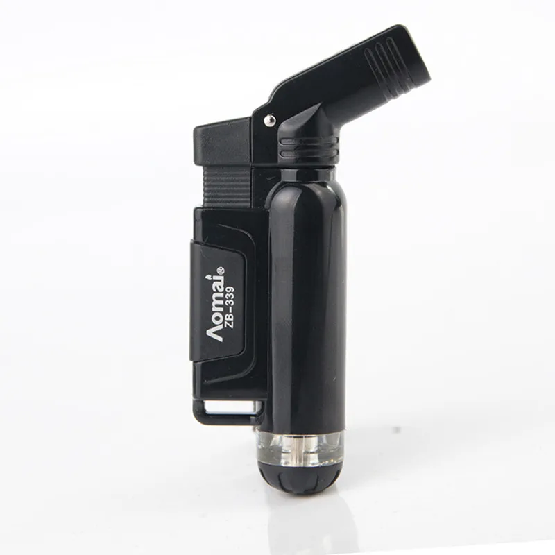 

2018 New Compact Jet Butane Cigar Torch Turbo Lighter Gas Cigarette 1300 C Fire Windproof Lighter No Gas