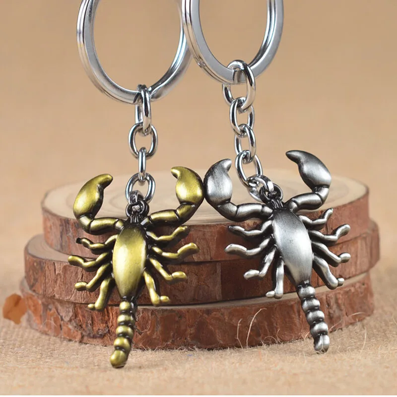 

NEW Scorpion Key Ring Cheap Wholesale Lovely Keychain Car Keyring Very Key Lobster Charm Key chain for man gift bag Pendant