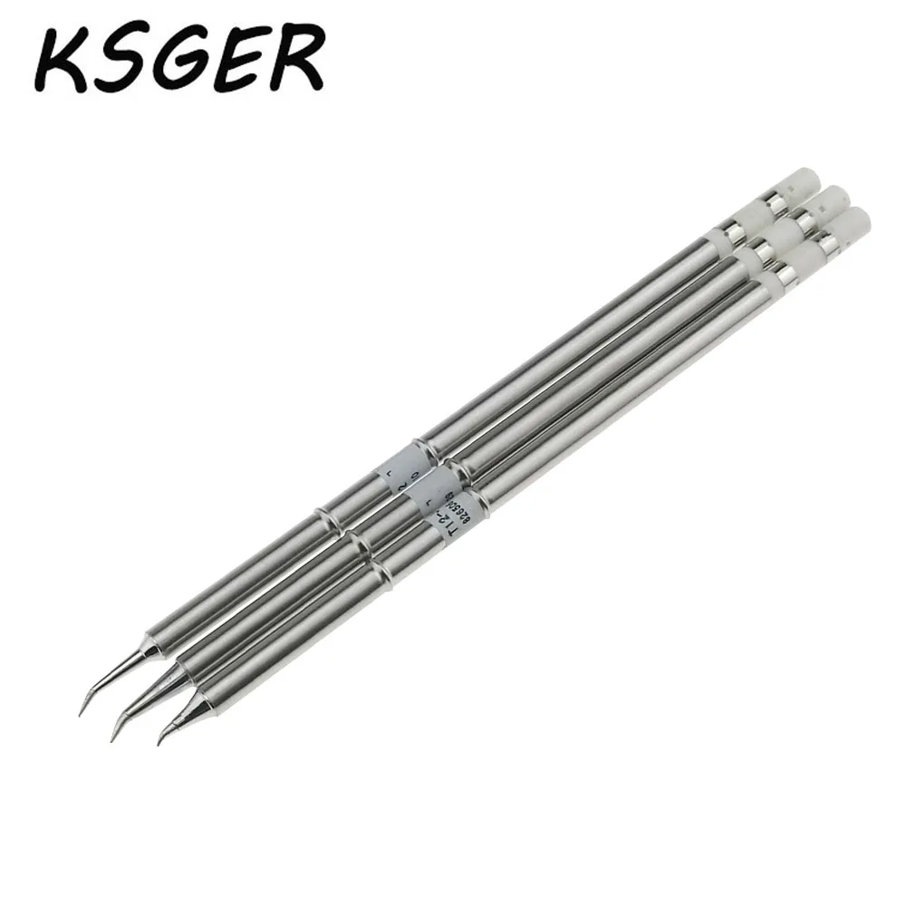 KSGER T12 наконечники для паяльника женская модель STC или LED STM32 O светодиодный