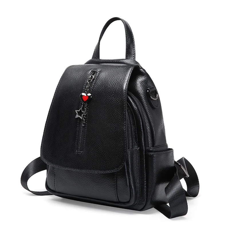 Nesitu Высокое качество Новые Модные Повседневные черные из натуральной кожи маленький женский рюкзак из натуральной кожи женские сумки на плечо M1086