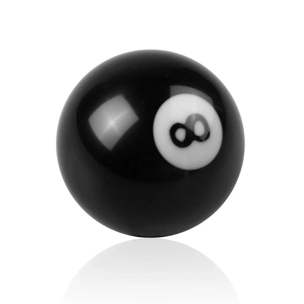 Car 12x1.25 Black 8 Ball Shift Knob 5 Speed Short Throw Shifter Lever Knob