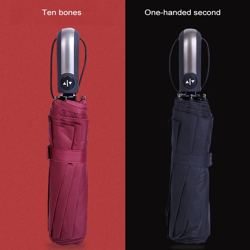 

Fully Automatic Folding Umbrella, Large Windproof Reinforcement, Portable Sunumbrella And Rainy Sunumbrella For Students