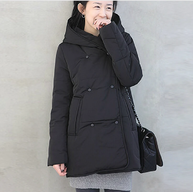 

Latest Winter Fashion Women Wadded jacket Thickening Hooded Super Warm Coat Big yards Elegant Slim Loose Women Coat G1997