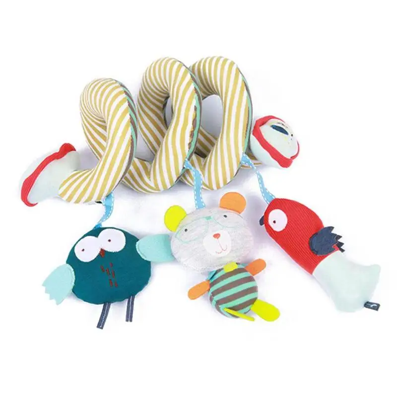 

Newborn Baby Rattles bell Infant Bed BB sounder Winding Toys Kids Animal Appease Doll pendant Baby Stroller Crib Hanging Toys