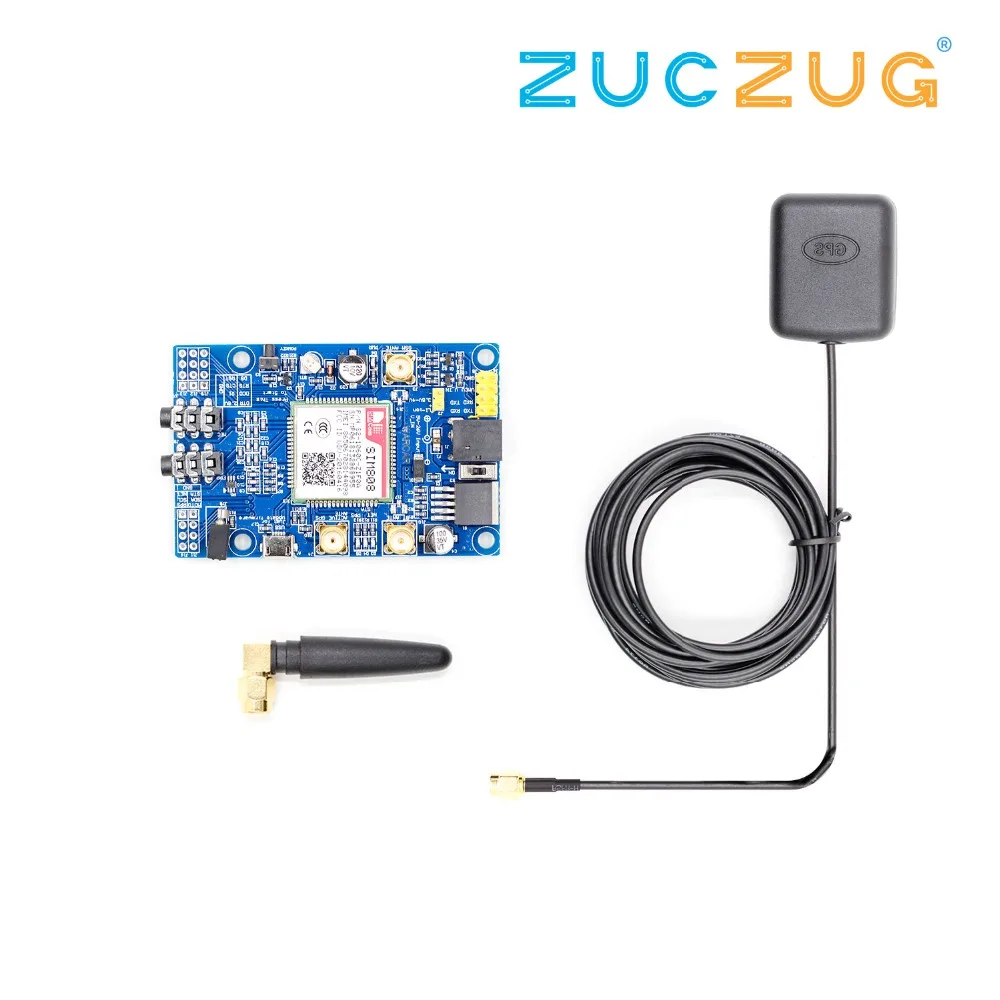 

SIM808 Module GSM GPRS GPS Development Board SMA With GPS Antenna For Arduino