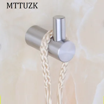

MTTUZK Solid 304 Stainless Steel Robe Hooks Wall Hook brushed Clothes Hanger Towel Hooks Clothes Hooks Gancho
