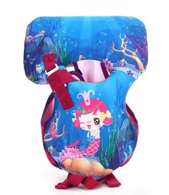 Надувная плавающая Спасательная куртка, детский плавающий жилет для купания, Детский круг для плавания, для малышей, для новорожденных, плавающий тренировочный круг, детские игрушки - Цвет: Mermaid