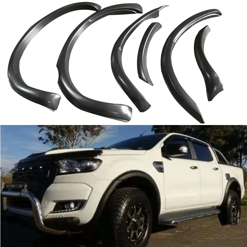 Автомобилей Стайлинг Литье ABS дополнительный FENDER FLARE подходит для RANGER T6 T7 XLT 2012-14-17 пикап расширитель крыла автомобиля аксессуары