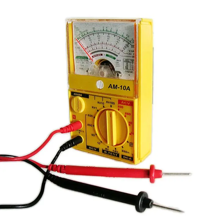 

RUNDS ANALOG MULTIMETER AM-SP10 Precision Safety Low price(Color:black red yellow)