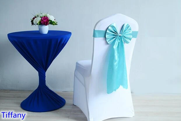 Бирюзовый цвет Председатель sash длинный хвост бабочка стиль свадьбы стул украшения роскошные кресла галстук-бабочка Оптовая Продажа