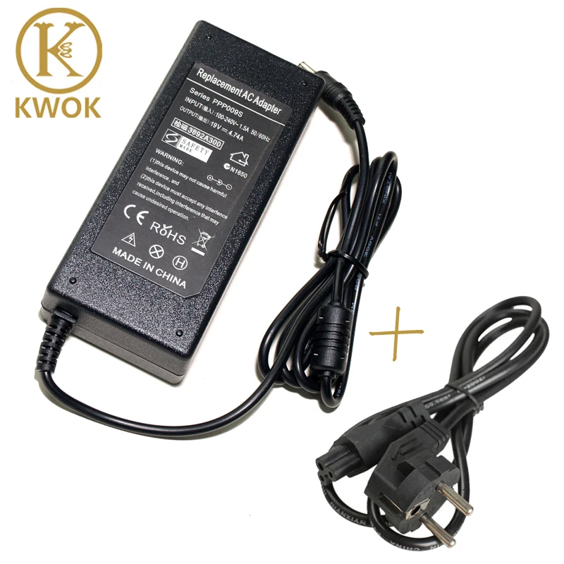 19V 4.74A AC Adapter Laptop Charger Notebook Power Supply + EU POWER Cord FOR ASUS X53E X53S X52F X7BJ X72D X72F A52J For asus 19V 4.74A AC Adapter Laptop Charger Notebook Power Supply + EU POWER Cord FOR ASUS X53E X53S X52F X7BJ X72D X72F A52J For asus