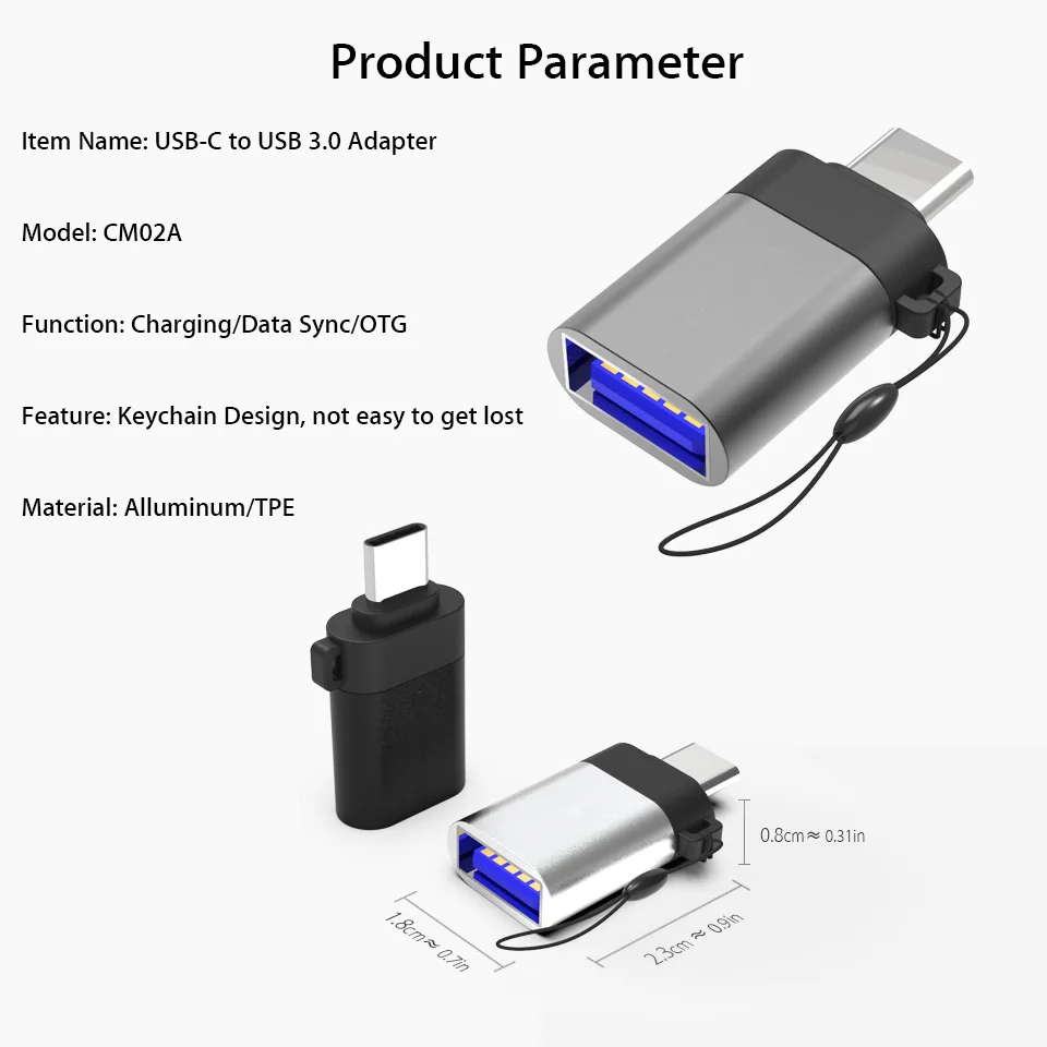 Usb type C OTG адаптер для huawei P20/mate 10/Pro Honor 9 Lite P9 Plus зарядный кабель USB-C к USB 3,0 type-C OTG мини конвертер