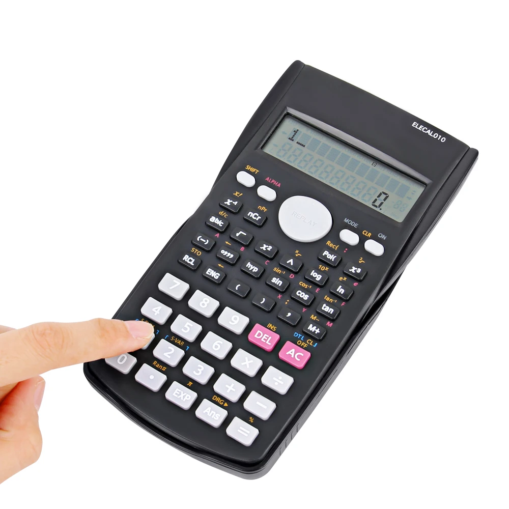 رخيصة حاسبة 12 أرقام طالب calculadora العلمية 240 متعدد الوظائف حاسبة cientifica 2 خط شاشة lcd