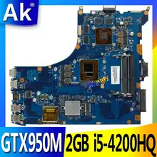 AK GL552JX Laptop motherboard for ASUS GL552JX GL552J ZX50J Test original mainboard GTX950M 2GB i5-4200HQ