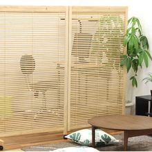 Японский передвижной Деревянной Стены Перегородки 2-Панель складной Экран перегородкой домашний декор восточные декоративные Портативный азиатская мебель