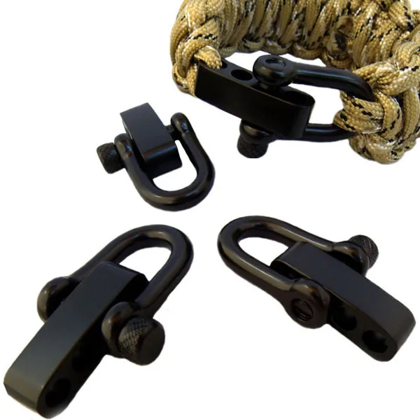 25packs Lot New Round Pin Black U Shape Adjule Shackle Buckle 25packs Lot New Round Pin Black U Shape Adjule Shackle Buckle For Survival Emerancy 550 Paracord Bracelet In Charm Bracelets From Jewelry Accessories