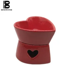 120 мл высокое Ёмкость свечи ароматические горелки Романтический Сердце Форма Керамика курильницы для аромотерапии лампы Эфирное Масла диффузор