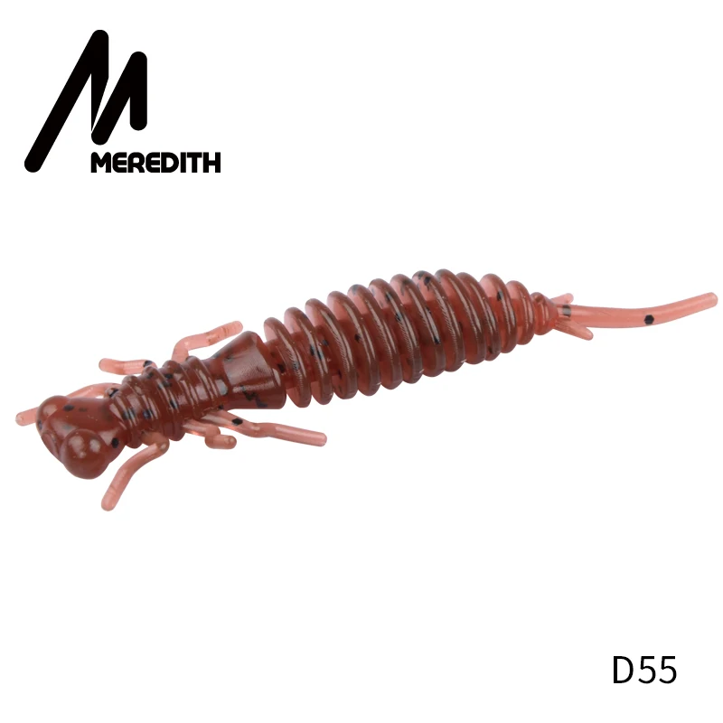 От магазина MEREDITH 8 шт./лот личинка реалистичный живых насекомых 1,7g 62 мм с наружной резьбой Мягкие Приманки форель червь приманки, мягкие приманки для рыболовных снастей - Цвет: D55
