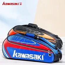 Теннисная сумка Kawasaki, сумка для теннисной ракетки, 3 ракетки на одно плечо, сумка для ракетки для бадминтона, теннисная ракетка для бадминтона, ракета для тенниса