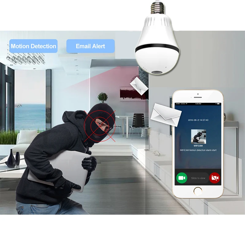Lintratek 960P 360 Degree WiFi Bulb VR Panoramic Camera E27 LED Light Wireless Security Home Doorbell IP Camera mini CCTV Lintratek 960P 360 Degree WiFi Bulb VR Panoramic Camera E27 LED Light Wireless Security Home Doorbell IP Camera mini CCTV