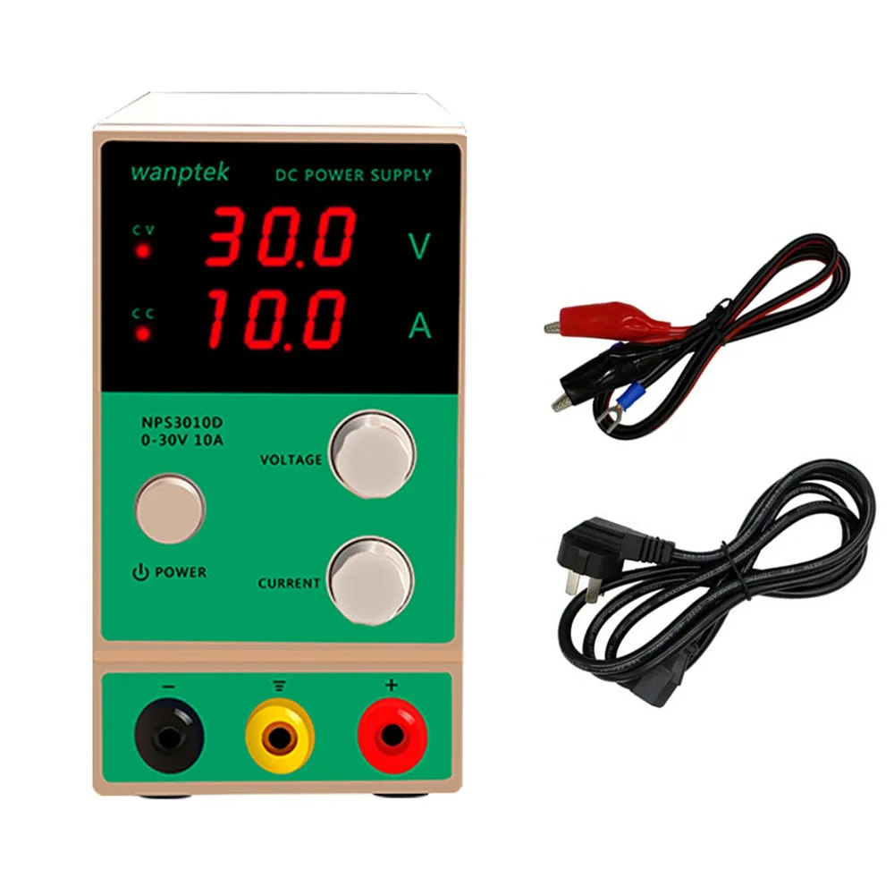 

Wanptek NPS3010D 30V10A Mini Adjustable Switching DC Power Supply Phone Computer Maintenance Test Regulated Power Supply