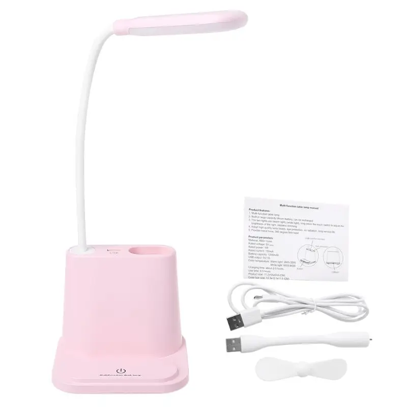 

Multifunction Desk Lamp with Pen Holder & USB Port Creative Table Light Touch Control