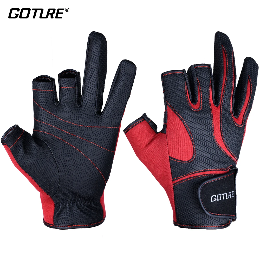 Goture Vanguard Series Neoprene Anti slip Breathable Fishing Gloves