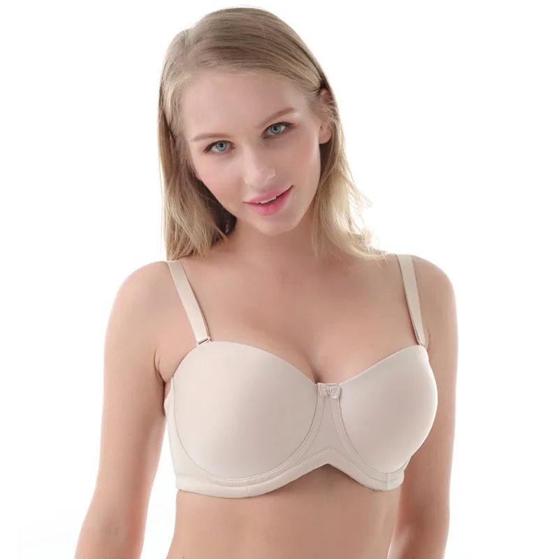 Skup Seksowne biustonosze bez ramiączek Plus rozmiar Bralette Soutien Gorge C D DD DDD E 36 38 40