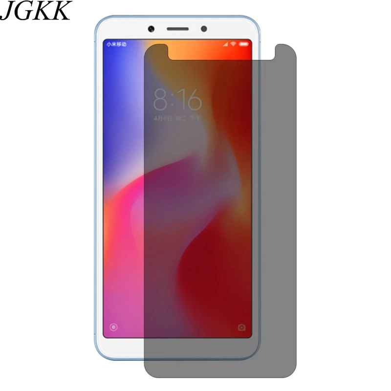JGKK для Xiaomi Redmi 6 Pro антишпионское закаленное стекло Защита экрана 6A Mi Redmi6